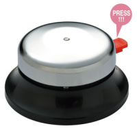 Звонок настольный, хромированный_NEW