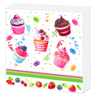 Салфетка "Десерт" 33*33см, 20 шт., 2-х слойная