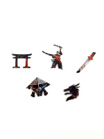 Пазлы деревянные  89 элементов 270*200мм  "Самурай"