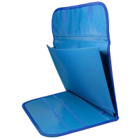 Папка д/труда А4 1отд. липучка, ткань "Голубая"