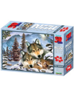 Пазл 3D 100 дет.  31*23см "Волчья гармония"