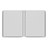 Скетчбук 240*200мм  80л., гребень, 100гр/м2 "Розовое золото"