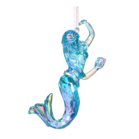 Подвесное украшение 12 см "Русалка" пластик, 2 цвета