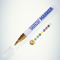 Маркер краска 2мм ЗОЛОТОЙ