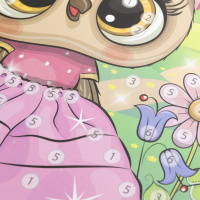 Аппликация из пайеток 17*23см "Совушка"