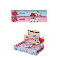 Линейка 15 см пластик, "Yummy", ассорти