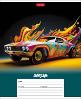 Тетрадь А5 12л лин. Hatber "Динамичные авто" 5 диз.в блоке, белизна 100%