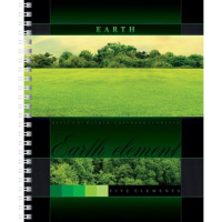 Тетрадь А5  48л кл "Elements" гребень