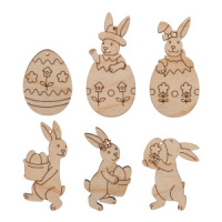Заготовка деревянная ПАСХА Набор "Пасхальный" 2*5см