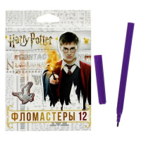 Фломастеры  12цв "Hatber. Гарри Поттер" вентилир.колпачок