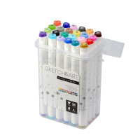 Набор маркеров для скетчинга  24цв. пулевидн. Sketch&Art. Средний, двусторон., 1,0-5,0мм