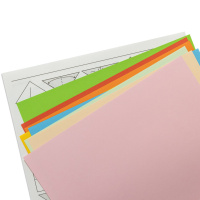 Набор бумаги для оригами 300*300, 10цв."Африканское путешествие" тонир.бумага пл. 80 г/м2