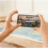 Карта мира для детей "Животный и растительный мир земли" 59*42см