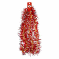 Мишура d=  9см, 2м, ПВХ, с золотой полоской