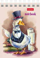 Блокнот А7  40л гребень "GUSSI" клетка