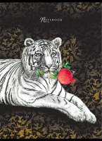 Тетрадь А4  80л кл. скоба ПЗБМ "Во сне и наяву" тисн.фольгой, твин.лак, конгрев