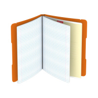 Тетрадь А5  2*48л. кл. Erich Krause "FolderBook Neon,",съемная пластик. обл. оранжевая