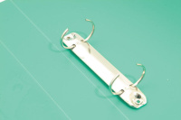 Папка 2 кольца 18 мм 0,7 мм пластик А4 зеленая