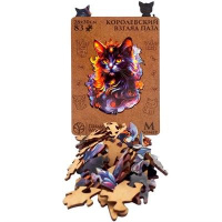 Пазлы деревянные  83 элемента 280*200мм  "Королевский взгляд"