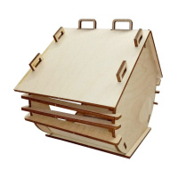 Конструктор из дерева "Птичкина кормушка" 150*160*120 мм.