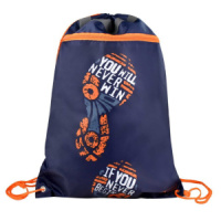 Мешок для обуви 1 отд, 360*480, карман, светоотр. "Следы"