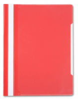 Скоросшив. пласт. прозр. верх.  красный, 0.12/0.16