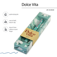 Ручка в футляре "Dolce Vita. Камелии" шарик., 0,7мм, металл., синие чернила