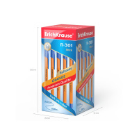 Ручка шар. ЕК R-301 0.7мм ORANGE Stick синяя, пласт.корп.