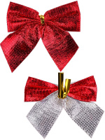 Набор ёлочных бантов 12шт, 5,5см "Яркий праздник"