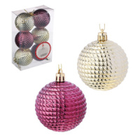 Набор елочных шаров 6см, 6 шт,  5 дизайнов