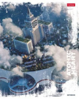 Тетрадь А5  96л кл. Hatber "Atomic Heart" мат.лам., тисн., белизна 100%