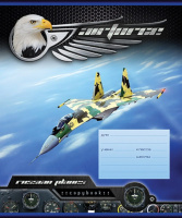 Тетрадь А5 12л кл Айрфорс, водн.лак, блёстки