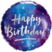 Шар фольга с рисунком 18" "Галактика"