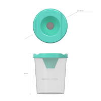 Стакан непроливайка  одинарный Pastel, мятный