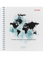 Блокнот А6  80л гребень "Мотивация к путешествию" клетка