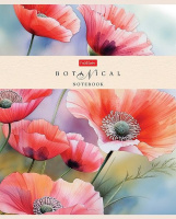 Тетрадь А5 48л кл. Hatber "Ботаника" софт-тач, запечат.оборот, 5 диз.в блоке