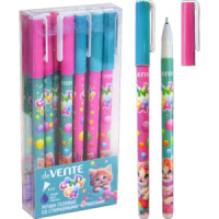 Ручка гелевая стираемая deVENTE "Candy Cat" синяя, 0,5мм