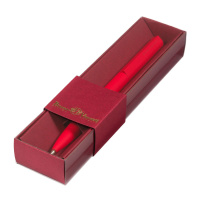 Ручка автомат. в футляре "Torino. Красная" шарик., 1,0мм, металл., синие чернила