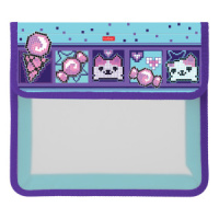 Папка д/тетрад. А5 (240*205*75) 2отд. на липучке, пластик "Сладкий микс"