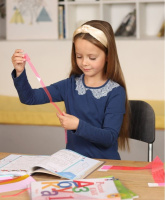 Закладки-ляссе самоклеящаяся А4  Neon "Розовые", 6 шт.