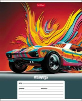 Тетрадь А5 12л лин. Hatber "Динамичные авто" 5 диз.в блоке, белизна 100%