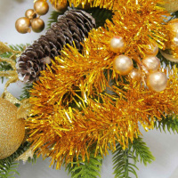 Мишура d=  5см, 2м, ПВХ, золото