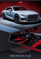 Тетрадь А4  80л кл. скоба Hatber "Премиальные авто" глянц.лам.*