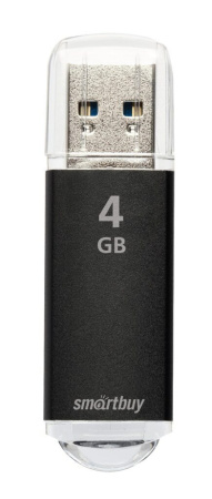 Флеш-драйв  4 GB USB 2.0 Smartbuy V-Cut Black