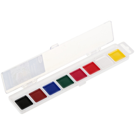 Акварельные краски  8цв. Классическая, пласт/уп, б/к, медовая