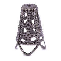 Розетка для бус   DC-004/5   16 мм ± 2 мм  5 шт №03 под черный никель