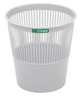 Корзина для мусора сетчатая 18л серая