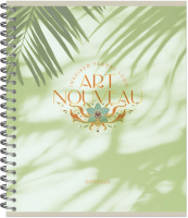 Тетрадь А5  96л кл. гребень Полином "Арт-деко тени" софт-тач, 4 дизайна, БЕЗ ПОЛЕЙ