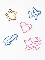 Скрепки 28-45мм -  25шт. фигурные, ассорти, пласт.уп.