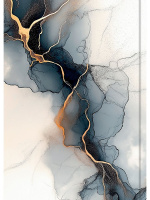 Блокнот А6 7БЦ 160л "Мрамор - 2" глянц.лам., кл.